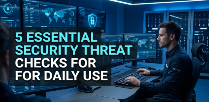 5 essential security threat checks for daily use